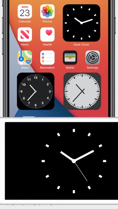 Screenshot #1 pour Desk Clock- Horloge analogique