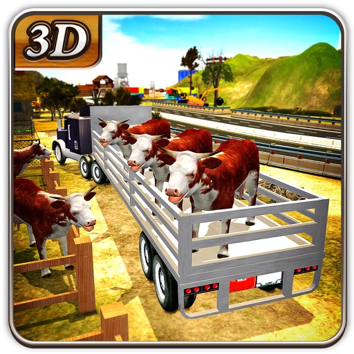 Farm Animal Transporter Truck & Cattle Delivery 3D iOS App