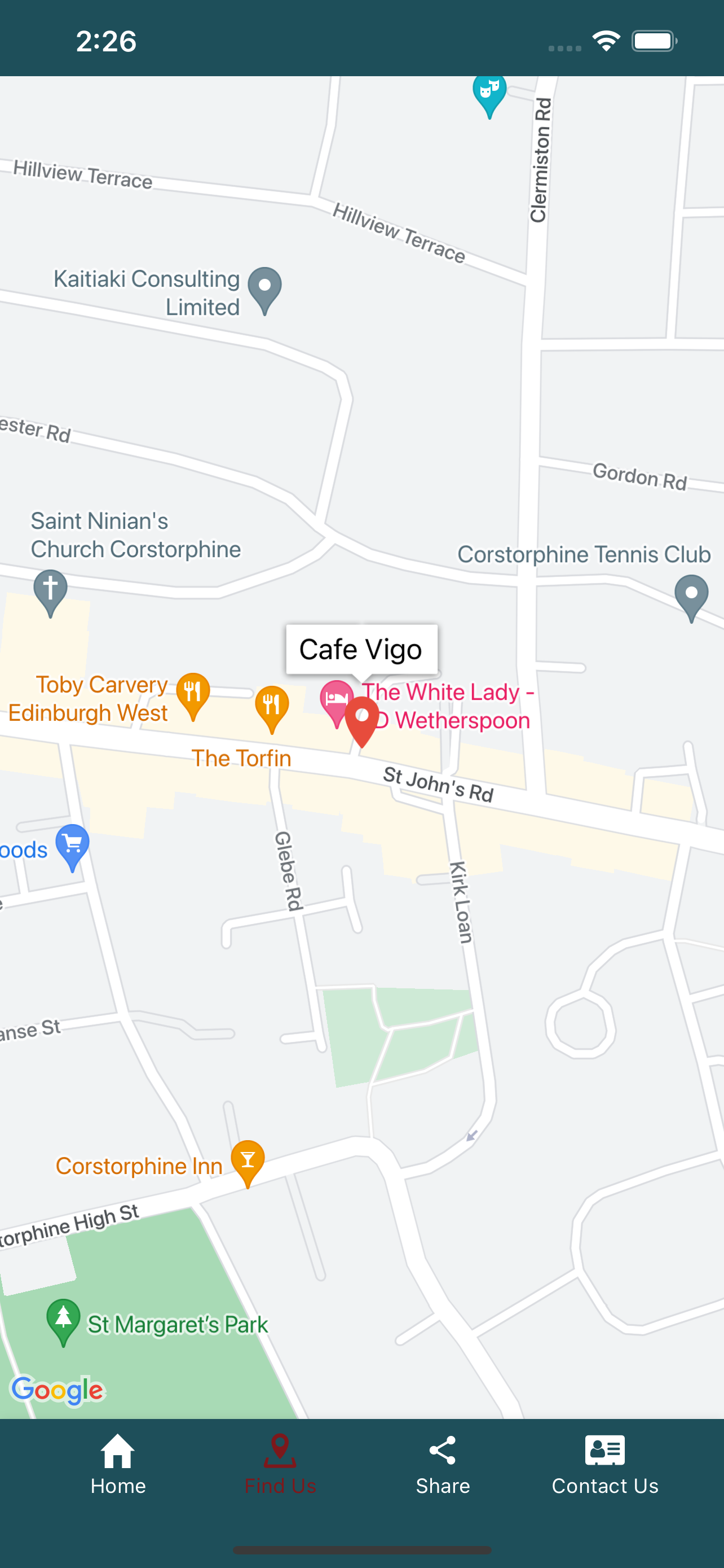 Cafe Vigo Edinburgh