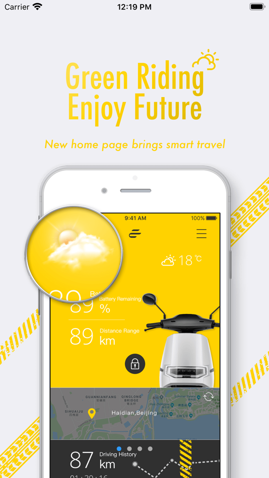 #1. Ecooter (iOS) Podle: 深圳市易酷智行科技有限公司