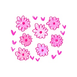 Flower Words - Text Message Stickers Pack 1