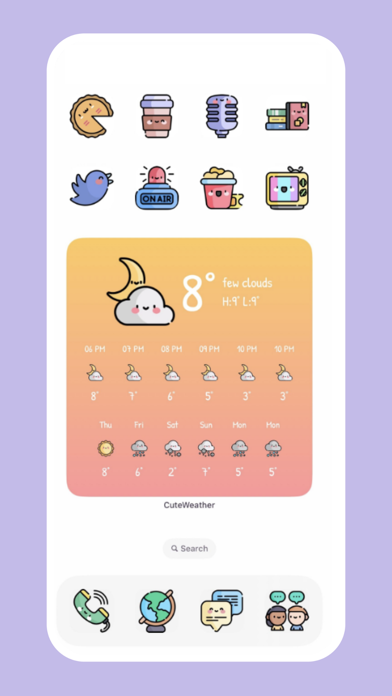 CuteWeather: weather widget Screenshot