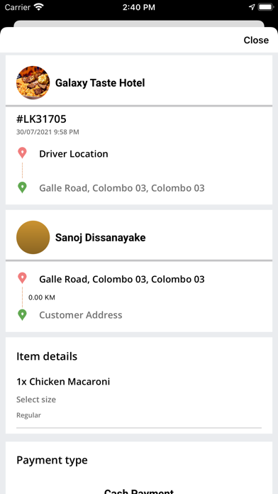 Deliver TapOne Screenshot