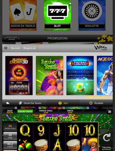 Winga Casino screenshot 2