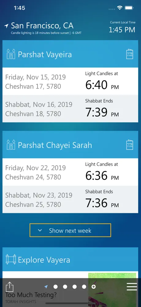 Shabbat & Holiday Times