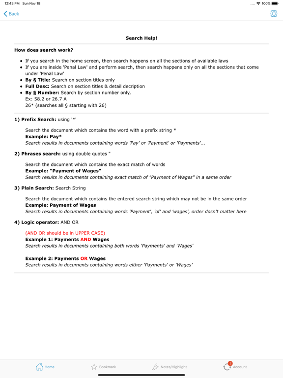 AZ Laws ARS (Arizona Titles) iPad screenshot 9 - Reference app