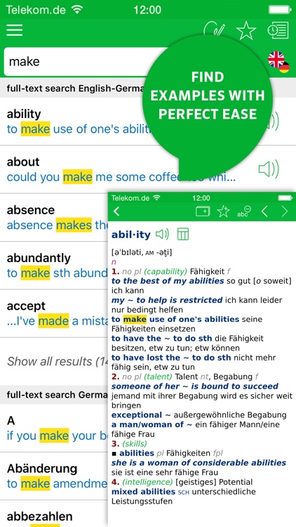 Dictionary German - English ADVANCED by PONS