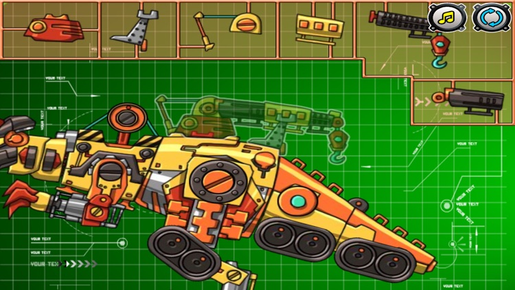 Dinosaur Robot Puzzle - baby games