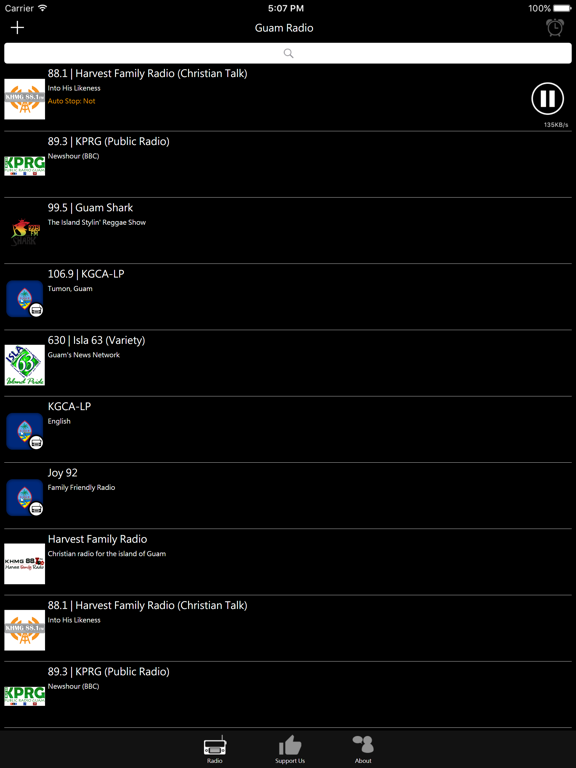 Guam Radio iPad screenshot 2 - Entertainment app