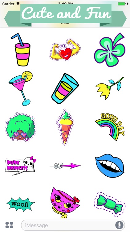 Huge Colorful Stickers  for Messaging by Michael Goodman
