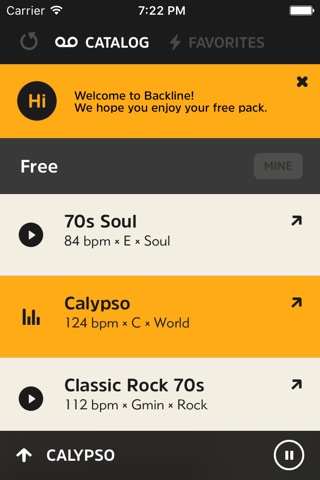 Backline - backing tracks for musicians screenshot 2