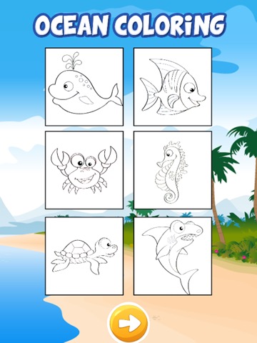 子供のゲームのための海の塗り絵でマーメイドのおすすめ画像2