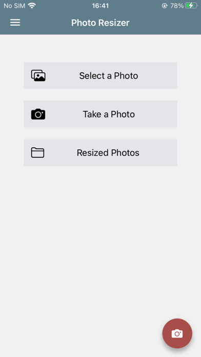 Photo Resizer: resize image Screenshot