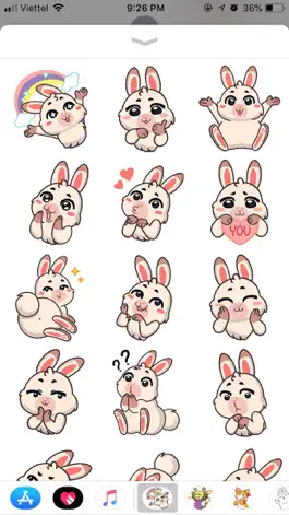 Game screenshot Rabbit Pun Funny Stickers mod apk
