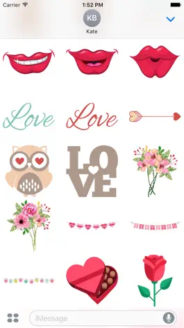 Game screenshot Love Stickers #1 for iMessage apk