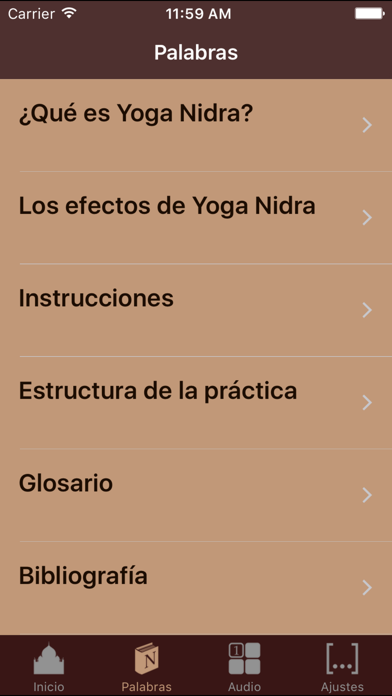 Nidra Relax español screenshot n.2