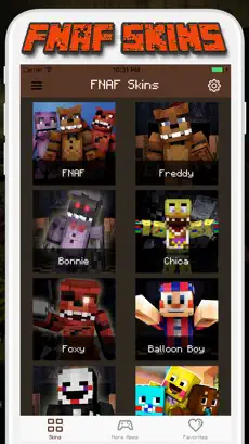 Screenshot 1 FNAF Skins for Minecraft PE - Pocket Edition iphone