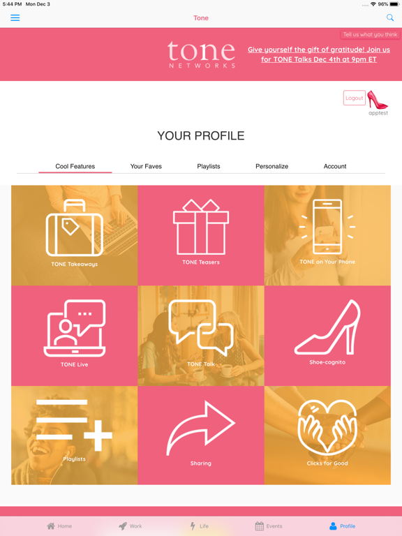 Tone Networks:Advice On Demand iPad screenshot 8 - Lifestyle app
