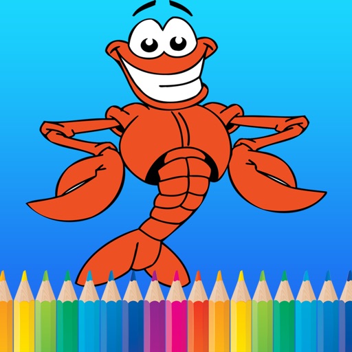 Aquariums Animals Images Coloring Book for Kids Icon