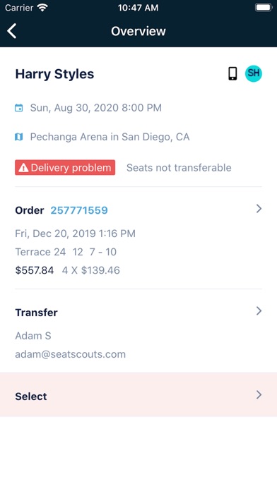 Seat Scouts Screenshot