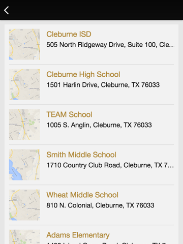 Cleburne ISD screenshot 2