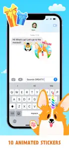 Moji CorgiCorn screenshot #3 for iPhone