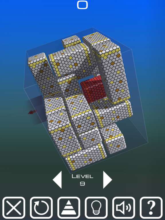 Unblock Red Brick. 3D Space iPad screenshot