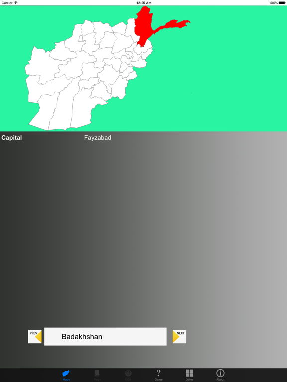 Screenshot #4 pour Afghanistan Province Maps and Capitals