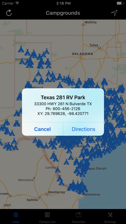 Texas – Campgrounds & RV Parks
