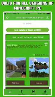 seeds for minecraft pocket edition - free seeds pe iphone screenshot 2