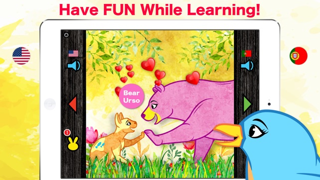 Portuguese Animal Words - Portuguese Zoo Animals(圖2)-速報App