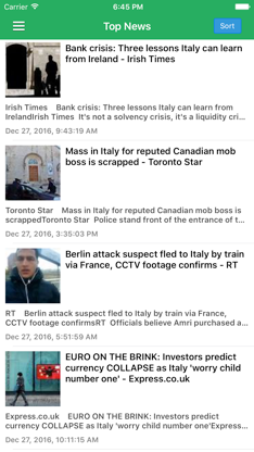 Italy & Rome News Today in English Free screenshot 1