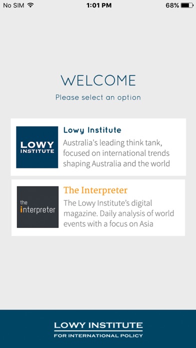 Screenshot #1 pour Lowy Institute
