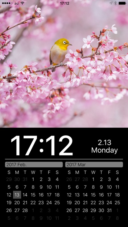 Japanese Nature Photo Clock