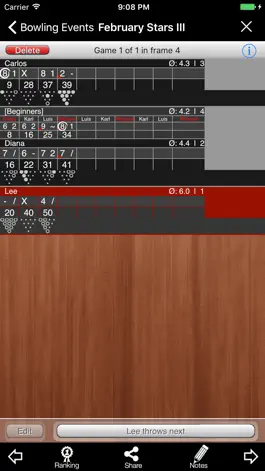 Game screenshot Bowling Scoreboard apk