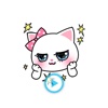 Pinky Kitty - Animated Facial Expressions Stickers