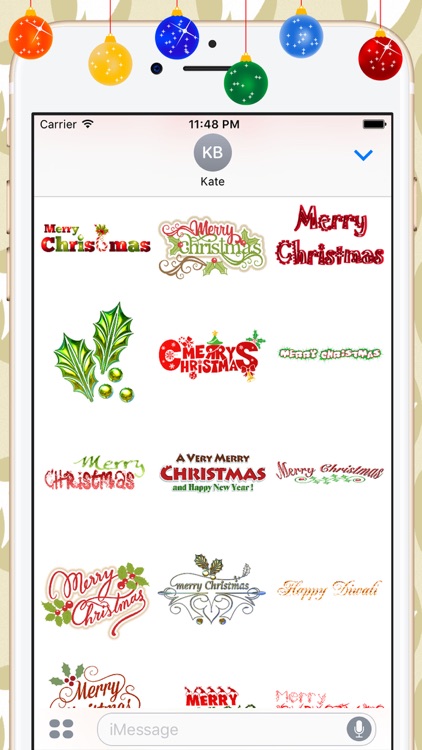 Merry Christmas Wishes Stickers