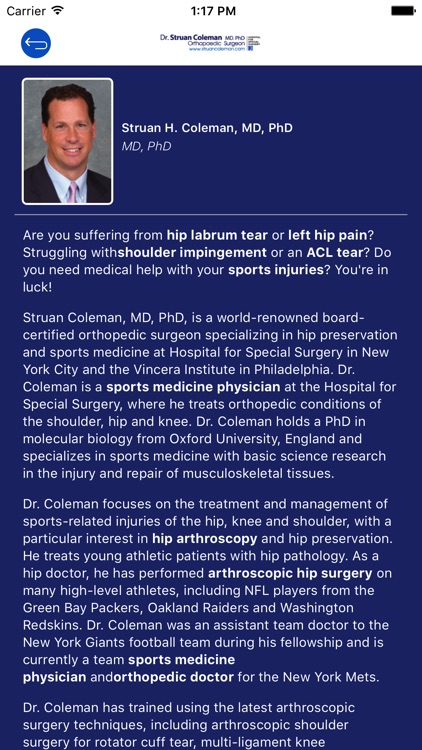 Struan H. Coleman, MD, PhD