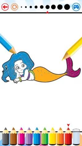 Game screenshot Mermaid Sea Animals Coloring Book Drawing for kids apk
