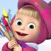 Masha and the Bear Coloring 3D delete, cancel