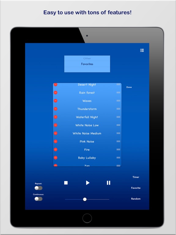 Sleep Sounds: Calm Rain, White Noise, Nature, Fan iPad screenshot 2 - Health & Fitness app