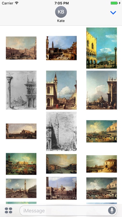 Canaletto Artworks Stickers
