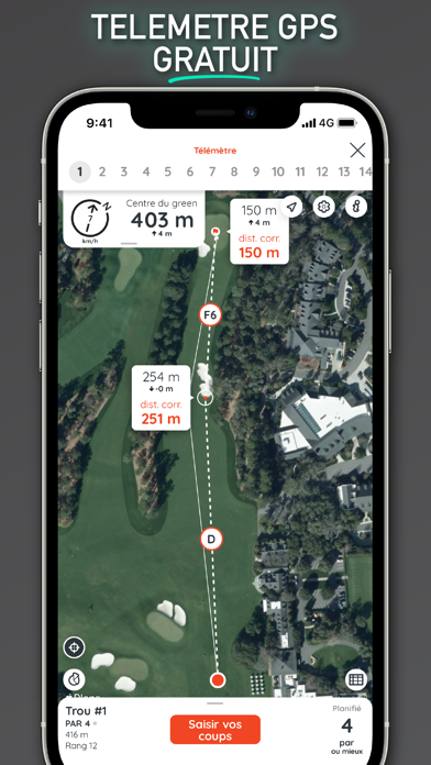 Screenshot #1 pour Golf GPS - Hello Birdie