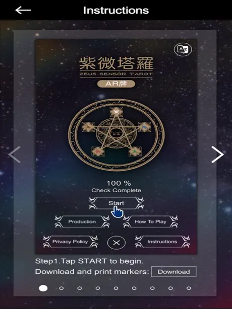 Zeus Sensor Tarot - Augmented Reality
