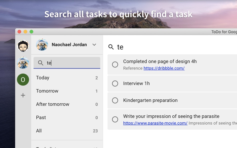 #5. Google Tasks Client - To-Do (macOS) Podle: naoki otsu