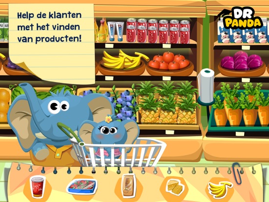 Dr. Panda Supermarkt iPad app afbeelding 2