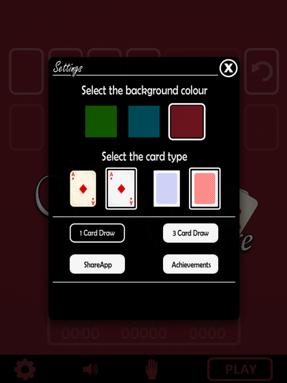 Simply Solitaire iPad screenshot