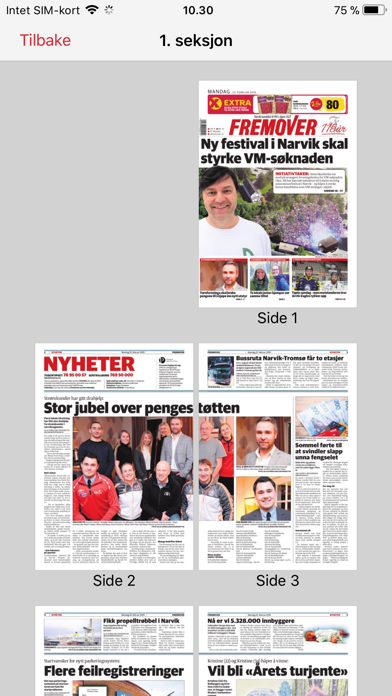 Fremover eAvis Screenshot