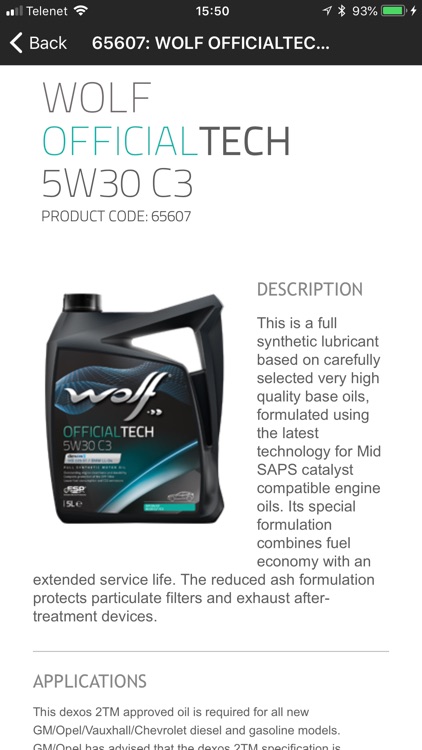 Wolf Lubricants Finder screenshot-5