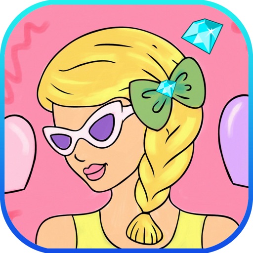 Coloring game for kids With fashion